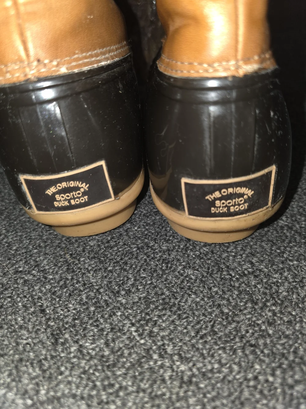Sporto Original Women's Two-Tone Waterproof Lace-Up Duck Boots in Brown